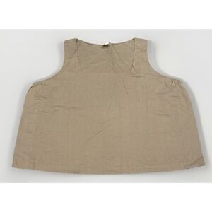 Pact Women's Organic Cotton Canopy Linen Blend Square Neck Tank Size XL Coastal